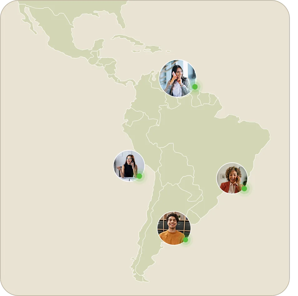 Latin America map